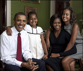 obama family portrait