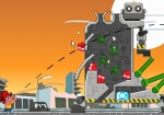 パチンコ玉をロボットの弱点に当てて破壊するゲーム★Big Evil Robots