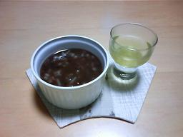 ２月卯の花麺と小豆