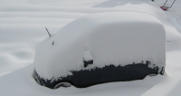 雪景色　車