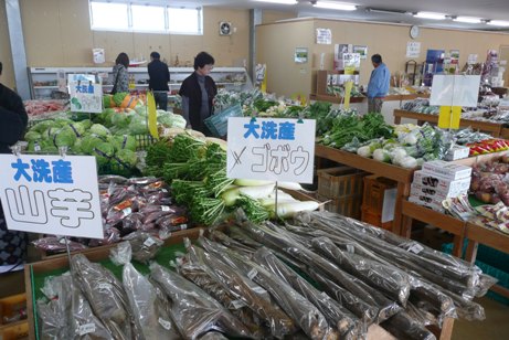 地元産の新鮮野菜の販売